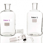 Frasco Mariotte Com Oliva de Vidro | Com torneira Vidro ou Ptfe